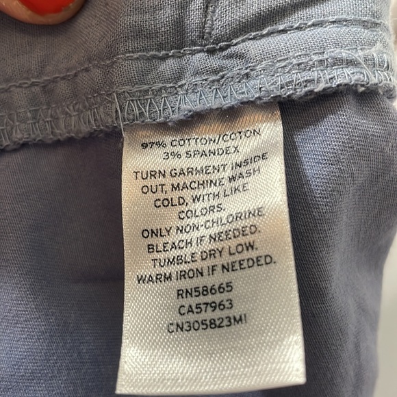 EUC Caslon Camo Crop Chinos in Blue Size 16 - Picture 5 of 6